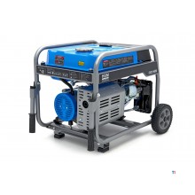 HBM Generator, Aggregaat 2,6Kw, 200cc OHV-Benzinemotor met Digitale Meter en Wielenset 