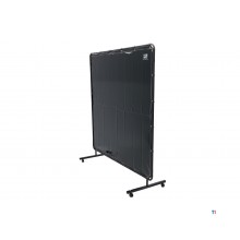HBM Mobile Welding Screen, Welding Curtain, Grinding Screen With Frame - 180 x 180 cm