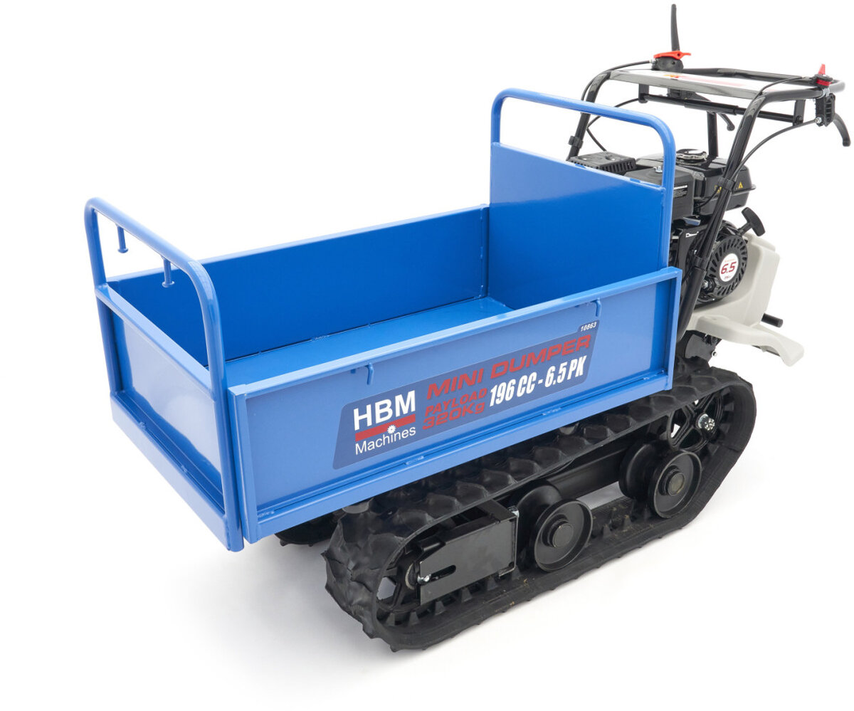 HBM Professionele 320 KG Mini Dumper op Rupsbanden 196 cc - 6.5 PK 