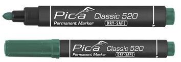 Pica 10pcs 520/36 Permanent Marker 1-4mm round green