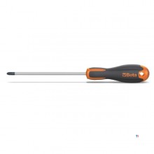 Beta evox screwdrivers for Pozidriv®-Supadriv® Phillips screws, chrome-plated, tips burnished