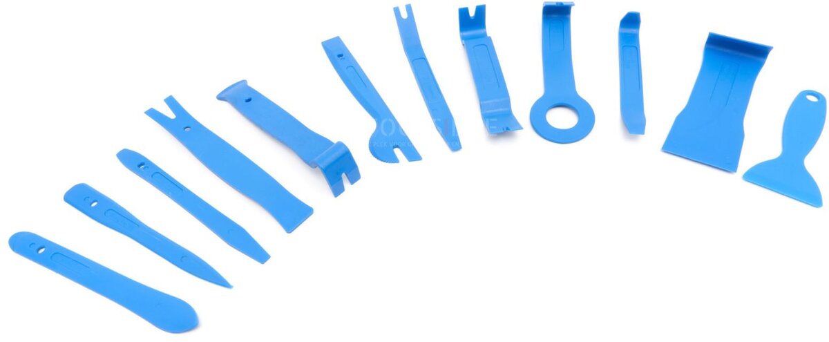 HBM 42-delers bilreparasjons-, monterings- og demonteringssett for dørdeksler, trimmer, møbeltrekk, Ra