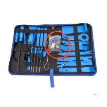 HBM 42-delers bilreparasjons-, monterings- og demonteringssett for dørdeksler, trimmer, møbeltrekk, Ra