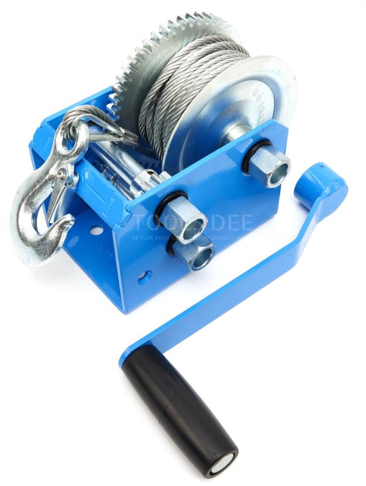 HBM 1130 kg. Profesjonell mekanisk vinsj med 7,6 meter stålkabel HBM 1130 kg. Profesjonell mekanisk vinsj med 7,6 meter stålkabel