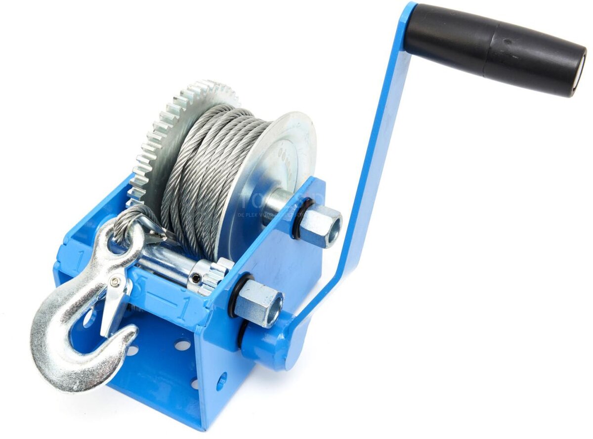HBM 1130 kg. Profesjonell mekanisk vinsj med 7,6 meter stålkabel HBM 1130 kg. Profesjonell mekanisk vinsj med 7,6 meter stålkabel
