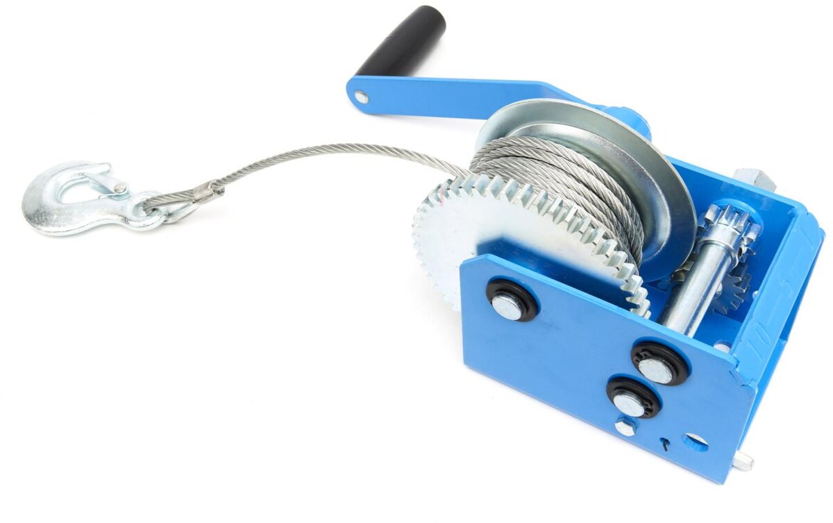 HBM 1130 kg. Profesjonell mekanisk vinsj med 7,6 meter stålkabel HBM 1130 kg. Profesjonell mekanisk vinsj med 7,6 meter stålkabel