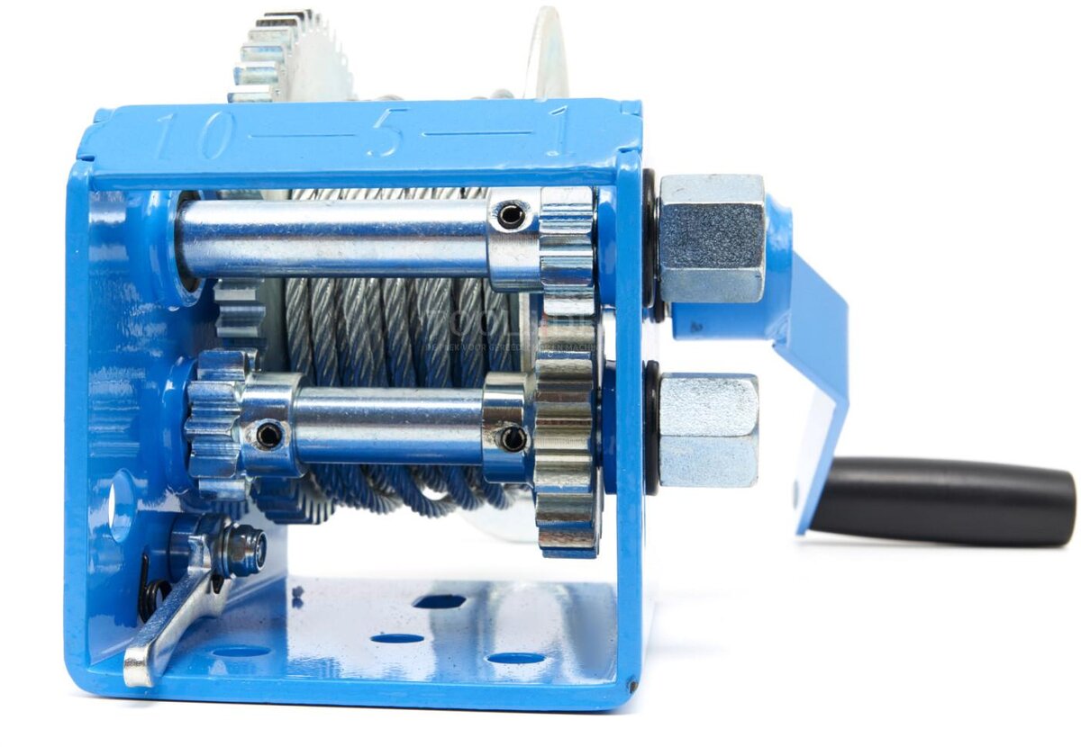 HBM 1130 kg. Profesjonell mekanisk vinsj med 7,6 meter stålkabel HBM 1130 kg. Profesjonell mekanisk vinsj med 7,6 meter stålkabel
