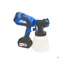 HBM Professionele 18 Volt 4.0AH Draagbare Elektrische Verfspuit Inclusief 2 Accu's Met 1000 ML Reser 