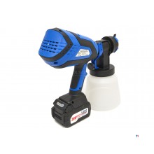 HBM Professionele 18 Volt 4.0AH Draagbare Elektrische Verfspuit Inclusief 2 Accu's Met 1000 ML Reser 