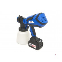 HBM Professionele 18 Volt 4.0AH Draagbare Elektrische Verfspuit Inclusief 2 Accu's Met 1000 ML Reser 