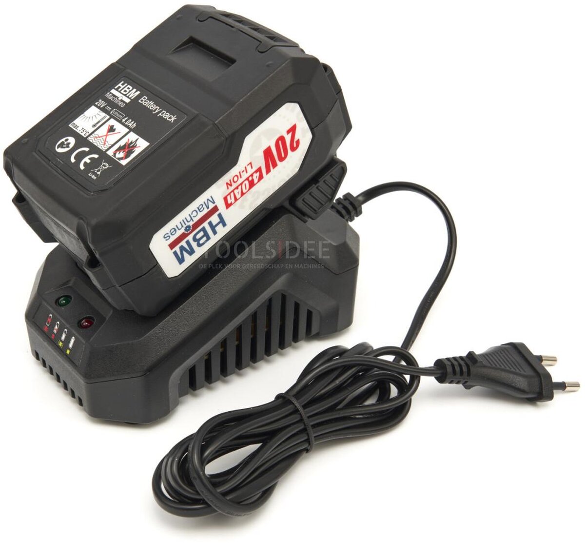 HBM Professionele 18 Volt 4.0AH Draagbare Elektrische Verfspuit Inclusief 2 Accu's Met 1000 ML Reser 