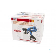 HBM Professionele 18 Volt 4.0AH Draagbare Elektrische Verfspuit Inclusief 2 Accu's Met 1000 ML Reser 