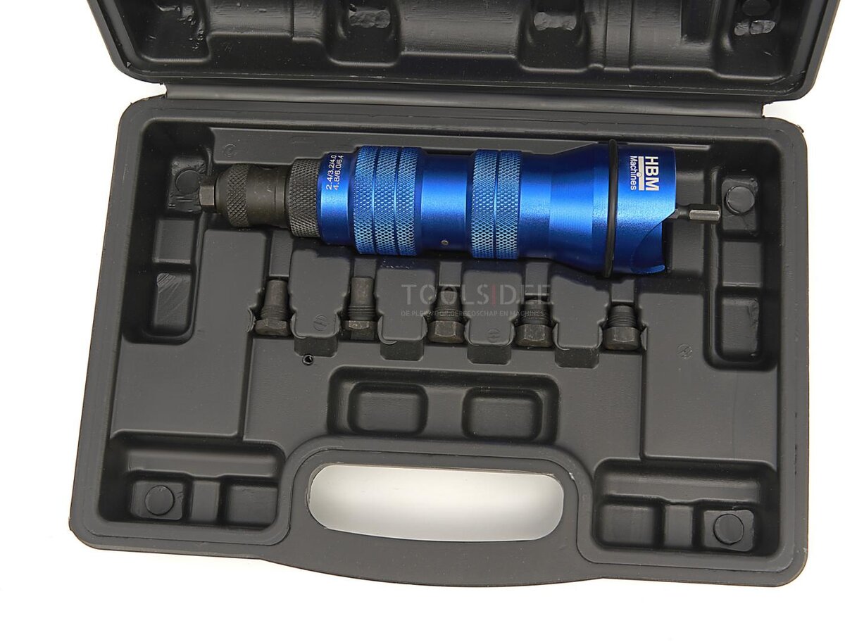 HBM Professional Pop Rivet Pliers for the Cordless Drill from 2.4 to 6.4 mm.