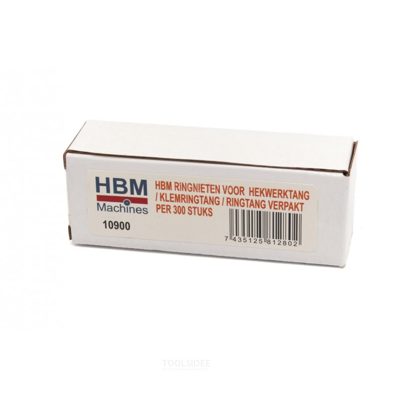 HBM-ringklammer til hegnstænger / klemringtang / ringtang pakket pr. 300 stk.