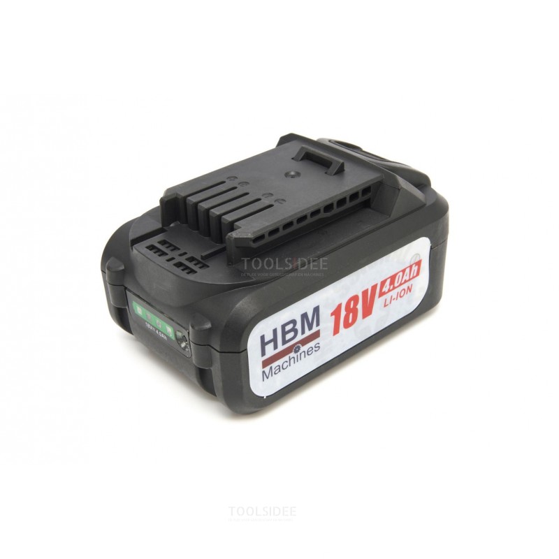 HBM Professional 9-55 mm. 18 Volt 4,0 Ah Batteri Gips Skruvmejsel / Skruvmejsel