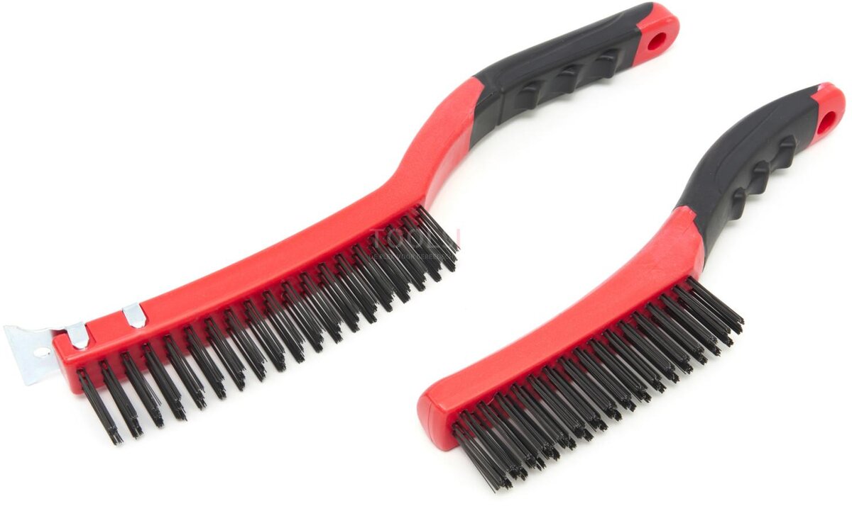 HBM 2 Piece Professional Wire Brush Set 250 - 350 mm. HBM 2 Piece Professional Wire Brush Set 250 - 350 mm.