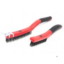HBM 2 Piece Professional Wire Brush Set 250 - 350 mm. HBM 2 Piece Professional Wire Brush Set 250 - 350 mm.