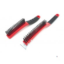 HBM 2 Piece Professional Wire Brush Set 250 - 350 mm. HBM 2 Piece Professional Wire Brush Set 250 - 350 mm.