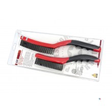 HBM 2 Piece Professional Wire Brush Set 250 - 350 mm. HBM 2 Piece Professional Wire Brush Set 250 - 350 mm.