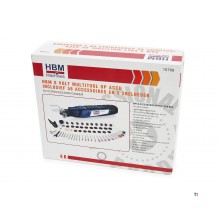 HBM 8 volt multiverktøy på batteri inkludert 58 tilbehør og 5 hastigheter HBM 8 volt multiverktøy på batteri inkludert 58 tilbehør og 5 hastigheter