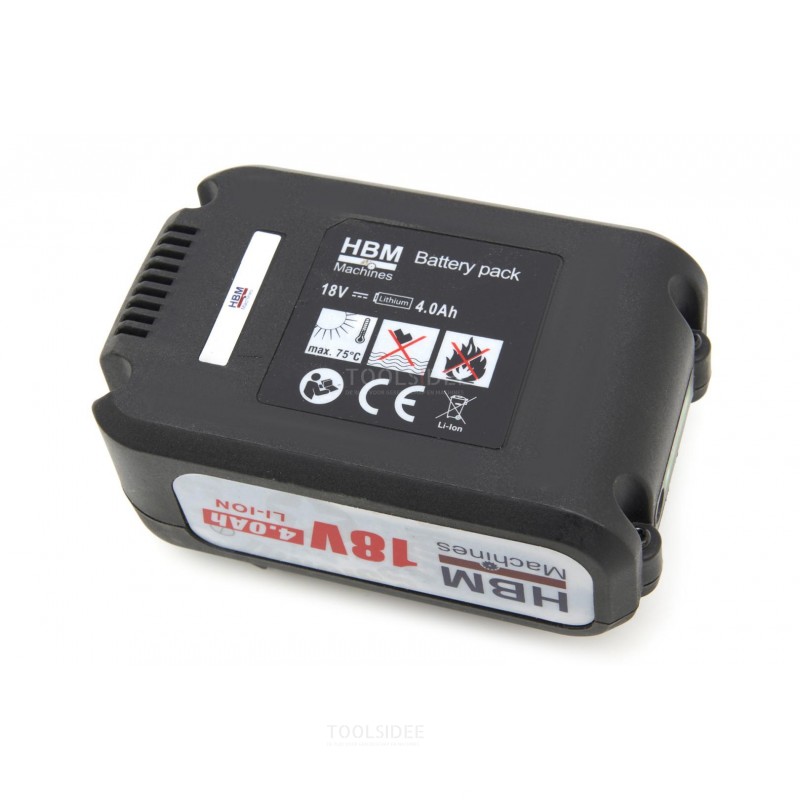 HBM Battery For The Professional 9-55 mm. 18 Volt 4.0 Ah Battery Drywall Screwdriver/Screwdriver