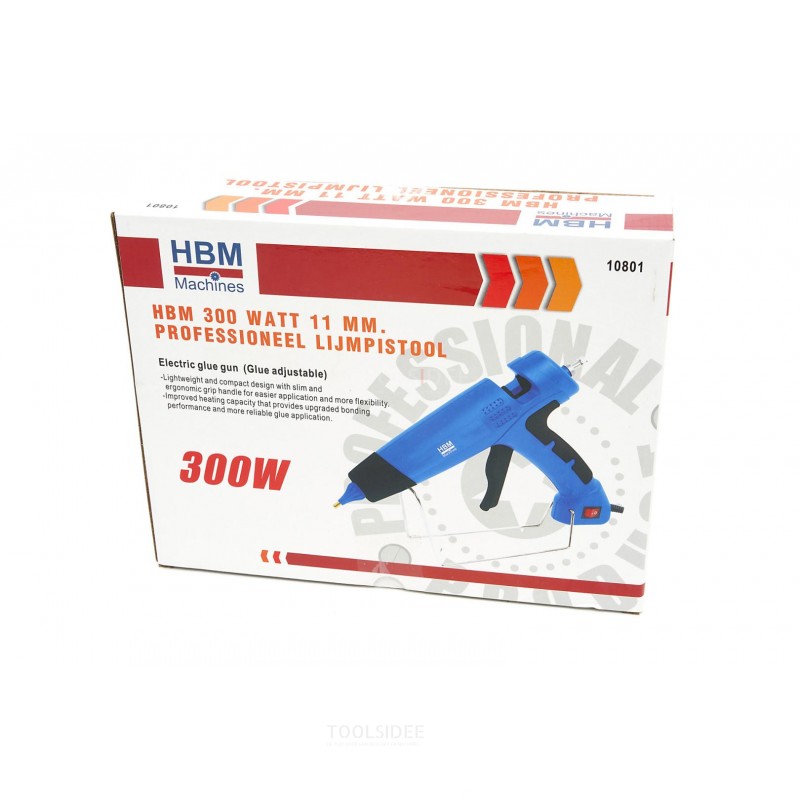 HBM 300 Watt 11 mm. Professional Glue Gun