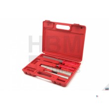 HBM 4-teiliges Diamantfeilenset zum Schärfen von Drechselmeißeln