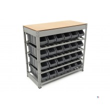 Armoire de cuisson HBM, système de stockage, rack avec 24 bacs de stockage