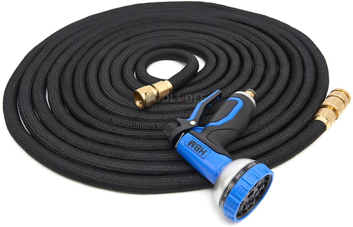 HBM fleksibel 30 meter haveslange med 10 i 1 dyse HBM fleksibel 30 meter haveslange med 10 i 1 dyse