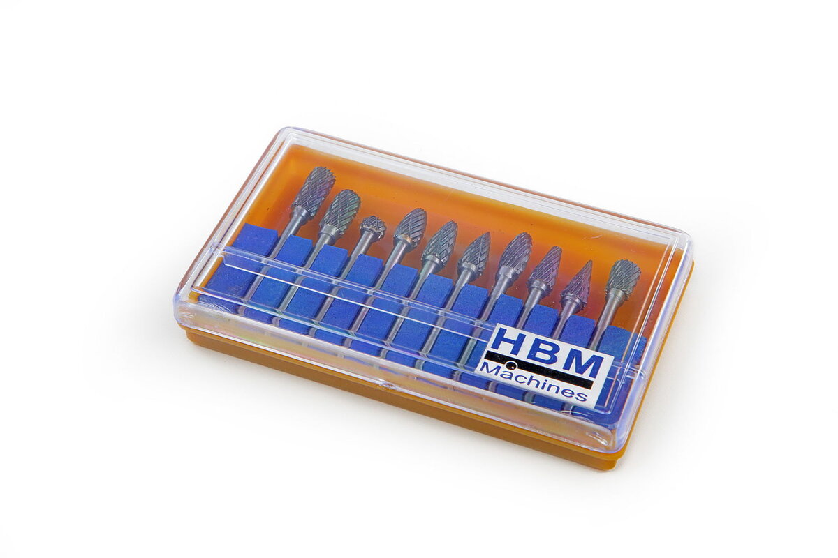 HBM 10-piece hm milling set model 2
