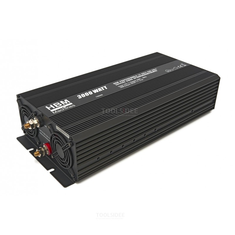 Convertidor de voltaje de onda sinusoidal pura de 12 voltios - 230 voltios HBM Professional 4000 vatios