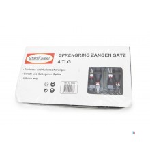 HBM 4 delar 330 mm. Ringtänger set, Seeger ringtång set
