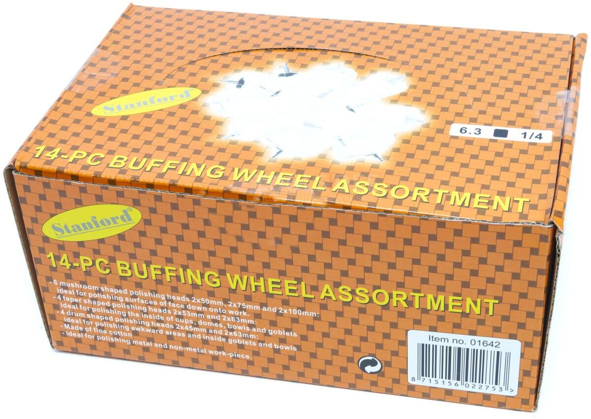 HBM 14 stk poleringskjeglesett Med 6 mm. Inntak HBM 14 stk poleringskjeglesett Med 6 mm. Inntak