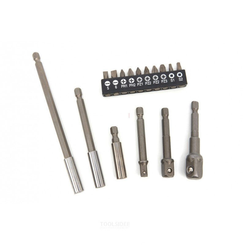 HBM 16 Piece Hex Extensions, Adapter and Bitset