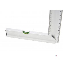 HBM 150 mm Aluminium Blokhaak met Waterpas HBM 150 mm Aluminium Blokhaak met Waterpas