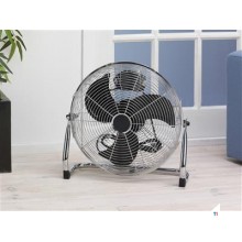 Bestron Gulvventilator, kurv O45cm, krom