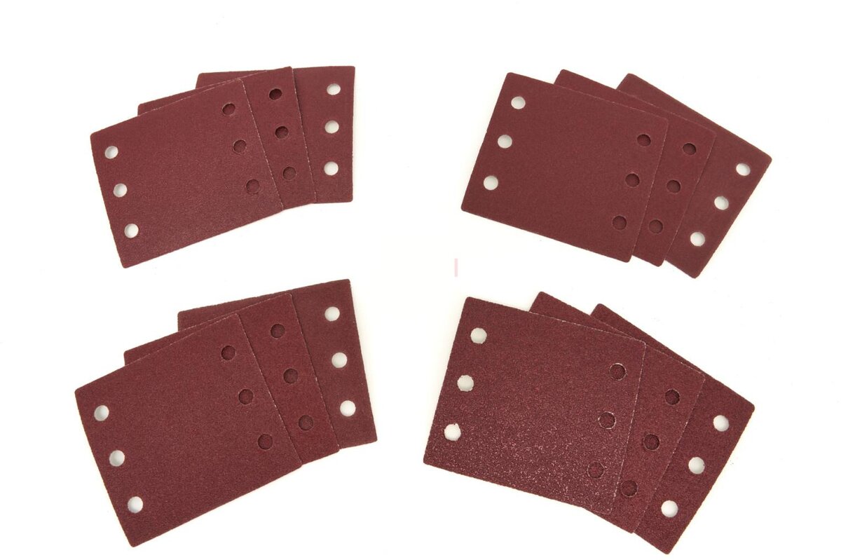 HBM 12-teiliger Satz Schleifblätter für den HBM Handschleifer 240 Watt