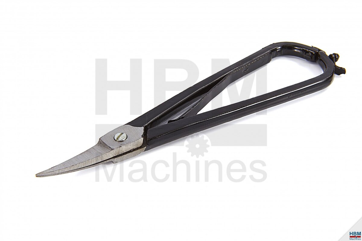 HBM Lato saks med buet nebb med fjær og lukking HBM Lato saks med buet nebb med fjær og lukking