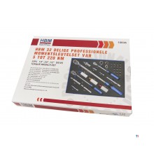 HBM - Jeu de clés dynamométriques professionnelles de 32 pièces de 5 à 220 NM