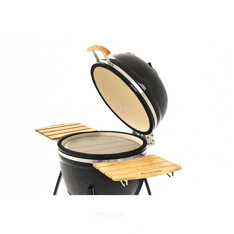 Barbecue en céramique de 68 cm sur roulettes Black Edition