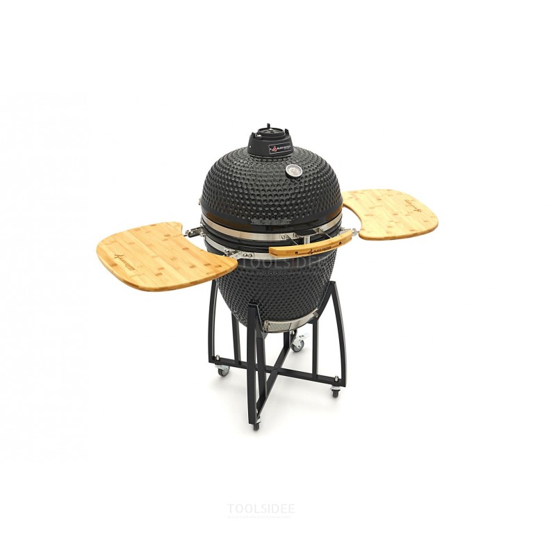 Black Edition 60 cm keraaminen grilli liikkuvalla alustalla