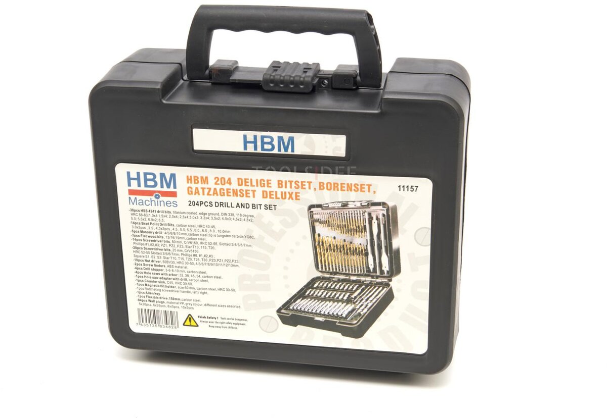 HBM 204 bitssett, borsett, hullsagsett Deluxe