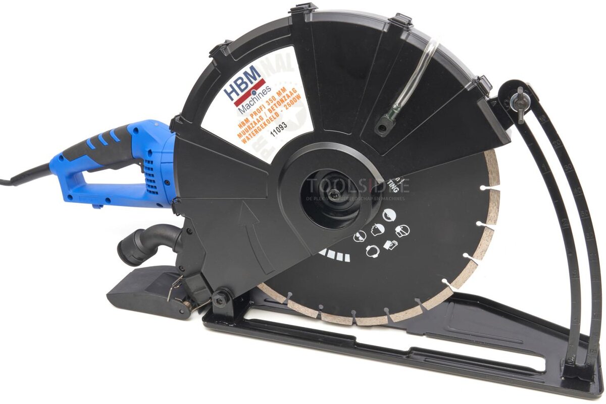 HBM Profi 350 mm Muurzaag / Betonzaag Watergekoeld - 2600W 