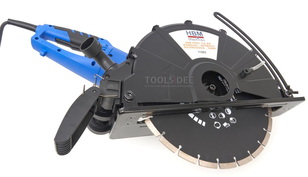 HBM Profi 350 mm Muurzaag / Betonzaag Watergekoeld - 2600W 