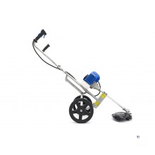 HBM mobil 52 cc buskryss / gresstrimmer / kanttrimmer med 2-takts bensinmotor og hjul