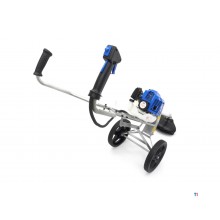 HBM mobil 52 cc buskryss / gresstrimmer / kanttrimmer med 2-takts bensinmotor og hjul