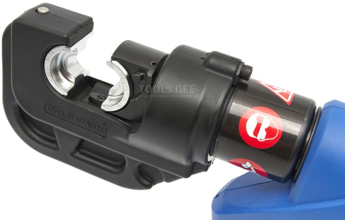 HBM professionelt hydraulisk elektrisk krympeværktøj 16-400mm2 - 120KN - 18V- 4,0Ah