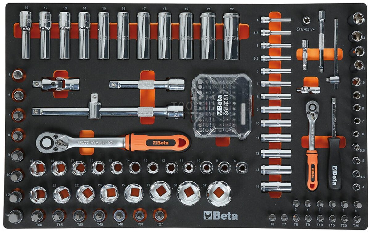 Beta 7 lasteverktøyvogn oransje 309 stykker 2400S O7/EM