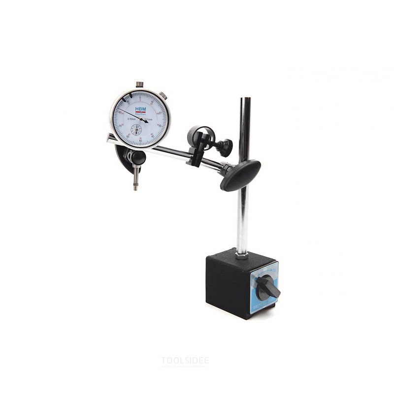 HBM magnetic clock stand with dial indicator