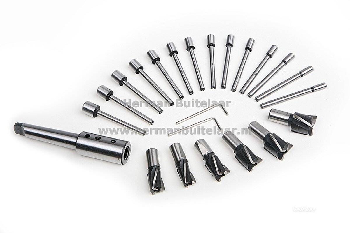 HBM HSS Inbus Countersinking kuttersett Type 1